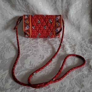 Vera Bradley Red Floral Mini Crossbody
